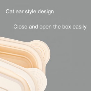 Biodegradabil amidon de porumb cutie de ambalaj alimentar alimentar dreptunghi recipient alimentar prânz cutie degradabil