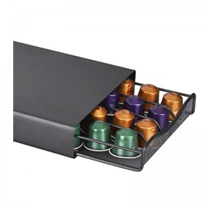 TMJ PP-584 Metal Chrome 40 Pod Nespresso Coffee Capsula Holder pentru standul de afișare în bucătărie
