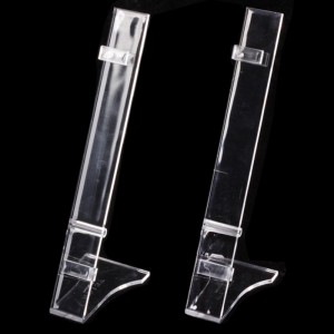 TMJ PP-587 Clear Acrilic Single Watch display Holder Rack Curved Plastic Wrist Watch Afișează standuri