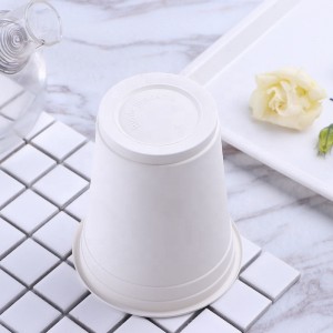 Pahare de cafea compostabile ecologice, tipărite personalizate, pahare de unică folosință din amidon de porumb produse biodegradabile