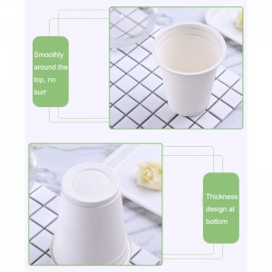 Pahare de cafea compostabile ecologice, tipărite personalizate, pahare de unică folosință din amidon de porumb produse biodegradabile