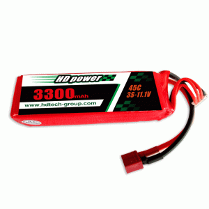 HD POWER 3300mAh 45C 3S 11.1V baterie lipo