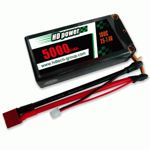 Carcasă dură 5000mAh 100C 2S 7.4V Shorty RC baterie auto