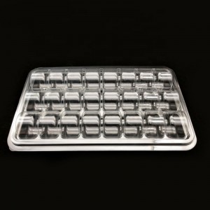 Comert cu ridicata cutii macarons personalizate cutie de prânz degradabilă bomboane clare