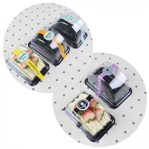 Eco Friendly Biodegradable Compostable Cake Packing Box ecologic clar blister cutie pentru prăjituri
