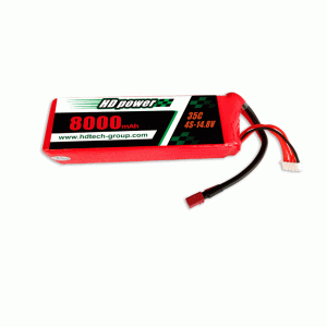 HD POWER 8000mAh 4S 35C 14.8V pentru UAV