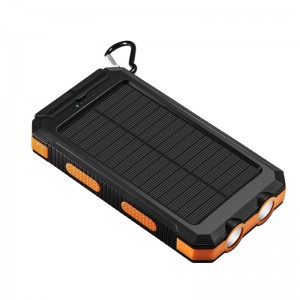 Design unic Compass impermeabil 8000mAh încărcător mobil pentru bancă de energie solară