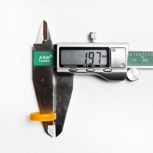 Producător personalizat 08 * 2 inel transparent de legare a cablului de date galben, bandă de cauciuc rezistentă la temperaturi ridicate și rezistentă la temperaturi ridicate