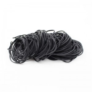 Vânzare directă din fabrică elasticitate ridicată rezistență bună bandă de cauciuc negru diametru 38mm inel de cauciuc legat cu legume