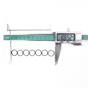 Punct diametru en-gros 0,8 inch negru de unică folosință bandă de cauciuc elastică înaltă bandă de cauciuc