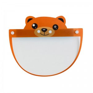 OEM Wholesale Fashion Safety Reutilizabil Clear Plastic Kids Face Shield