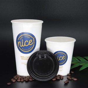 12 \\/ 16oz cu manșon dublu izolează paharele de hârtie, pahare calde și reci