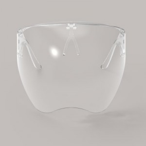 Echipament de siguranță anti-pulverizare Blocc din față din plastic cu cadru