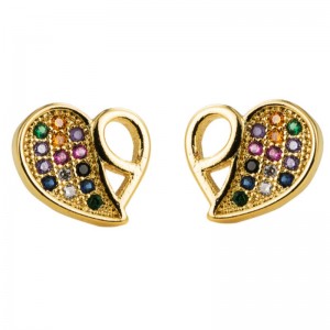 Femei europene și americane Noi stil fluture fluture cercei exagerat creativ trendy inalid zircon cercei curcubeu cercei femei