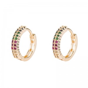 Coreea de Sud Dongdaemun Cercei de bijuterii de cupru Zircon Cercei europene și americane Accesorii de modă Surse de cercei cu aur cu ridicata