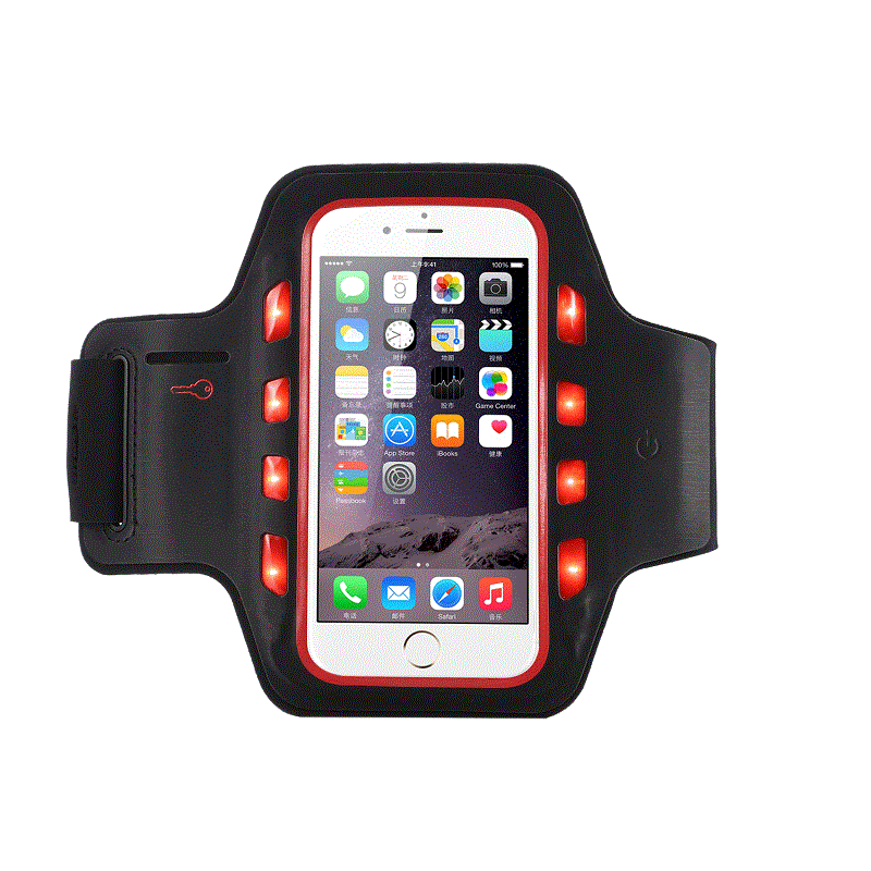 Comerț cu ridicata Reflective Armband Sport Running Telefon mobil Armband cu LED Lights pentru iPhone 11 iPhone 12