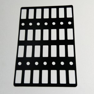 0.25 Flacă de izolare Flacărie Retardant PC Garnitură Black Ușor de îndoit Prelucrarea cu ridicata