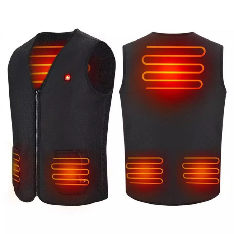 Impermeabil încălzit VEST MENS MENS MUSCLE Îmbrăcăminte încălzită Bodywarmer Lucrări electrice încălzite Jachete Greutate Vest