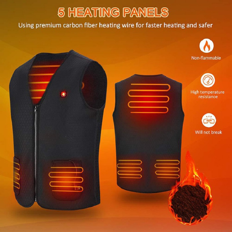 Impermeabil încălzit VEST MENS MENS MUSCLE Îmbrăcăminte încălzită Bodywarmer Lucrări electrice încălzite Jachete Greutate Vest