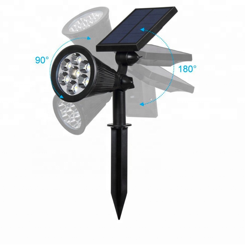 7 culori senzor de transformare impermeabil montat în aer liber gard perete portabil lampă reîncărcabilă în aer liber reîncărcabilă în aer liber