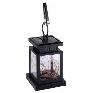 Lantern Solar Power Twinkle LED lumânare Solar Outdoor Iluminat Gradina Cupru galben Lumina Umbre Umbrela Hanging