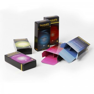 Fabrica personalizată Culoare de hârtie Ambalare imprimare cutii de capăt plisate