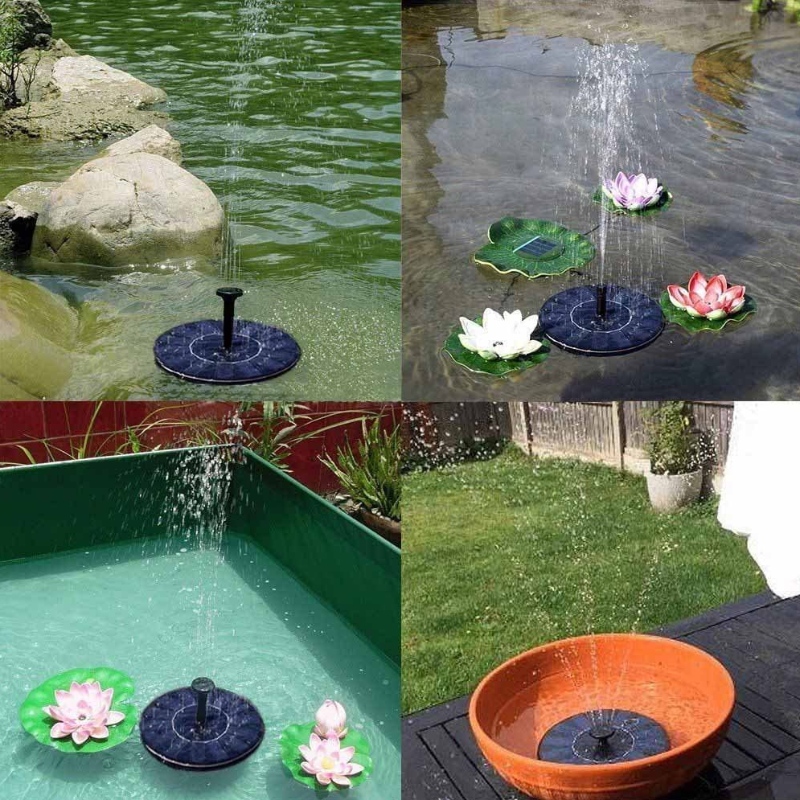 Fast Fountain Solar Birdbath Fountain, 1.4W Panoul solar Set Pompă de apă Solar Powered Foating Fountain Kit Solar Water Fountain