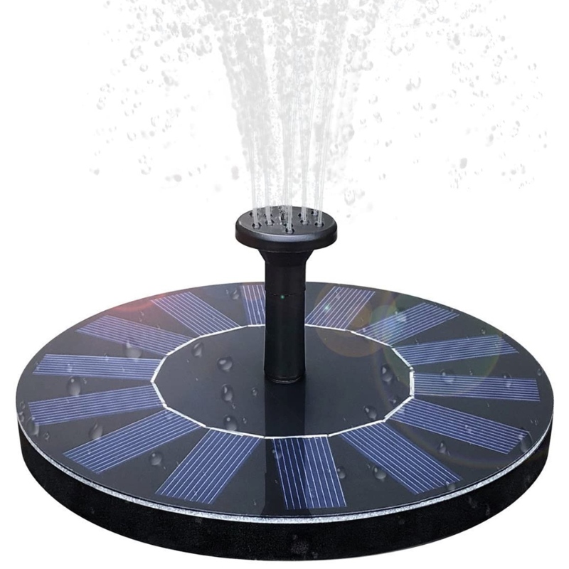 Fast Fountain Solar Birdbath Fountain, 1.4W Panoul solar Set Pompă de apă Solar Powered Foating Fountain Kit Solar Water Fountain