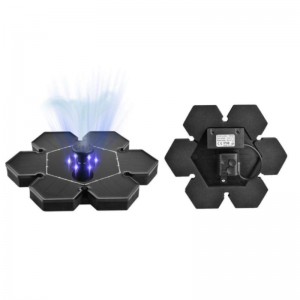 Solar Powered Peisaj în aer liber Fântână de apă Kit cu LED-uri Lights/Panou solar