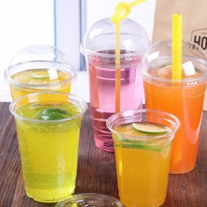 Biodegradable compostable PLA Ceașcă de plastic cu capac