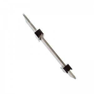 2.54mm 1x7p 180 ° Dip un singur rând de pini dublu de plastic de plastic 3mm-13mm-6mm