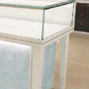 Ceas, dulap de bijuterii din sticlă