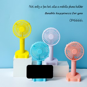 Comerț cu ridicata personalizat 2021 multi-color pliabil în aer liber răcire mobilă Handheld USB Air Cooler Reîncărcabil Mini Fan