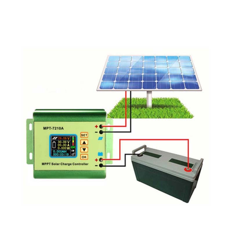 MPT7210A MPPT LCD Panou solar Controler de încărcare aliaj Aluminiu Regulator solar pentru ieșirea bateriei Lipo 600W 24V 36V 48V 60V 72V