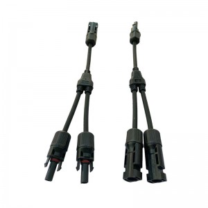 Conector fotovoltaic solar Y Type 2 Filială One până la două Combinere impermeabil Masculi și Femei Panou solar Conector de cablu