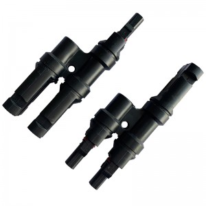 2 TO1 Conector solar Mai multiplu T Conector fotovoltaic pentru conexiune pentru panoul solar Conectori masculi si feminin