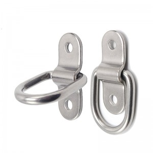D-Ring Down Anchor 12x 1/4 \\\\ \'\\\\\' \\\\ \'Oțel inoxidabil D-inele Trailer D Downs inel Downs, 700lbs D-Inel Bracket, D Placă de montare a inelului Diviziune Puncte pentru curele Ratchet Down Curele de camioane auto Cargo