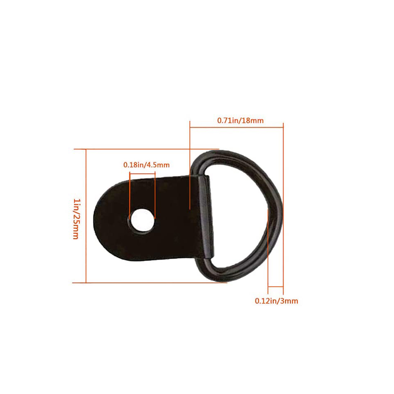 Down-uri D-Ring Downs, D-Inel Anchor Lasing Inel pentru încărcături pe remorci Camioane RV Campers Vans ATV SUV Barci Motociclete etc Vehicule Heavy Duty Down Inel cu suport de montare