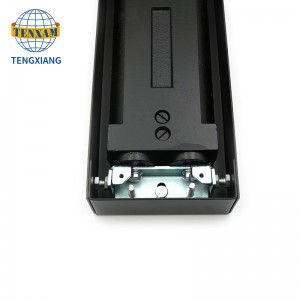 Ușa de sticlă mai închisă cu două arcuri hidraulice reglabile reglabile