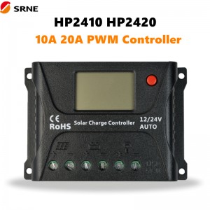 SRNE PWM CONTROLUL DE ÎNCĂRCARE SOLARĂ SOLARĂ 12V/24V 10A 20A LCD Max 55V Pentru panoul solar de plumb-acid de litiu