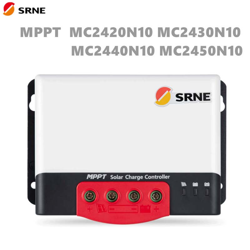 SRNE MC MPPT 20A 30A 40A 50A Controler de taxare solară de pe grilă 12V/24V Auto Max 100V Bluetooth Afișaj solar Regulator de baterii