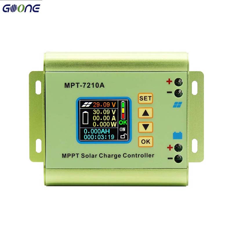 MPT7210A MPPT LCD Panou solar Controler de încărcare aliaj Aluminiu Regulator solar pentru ieșirea bateriei Lipo 600W 24V 36V 48V 60V 72V