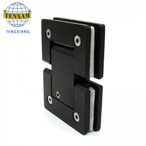 Baienegru din sticlă Balamala ușii Reglați dușul ușii pivotului balamalei fără cadru