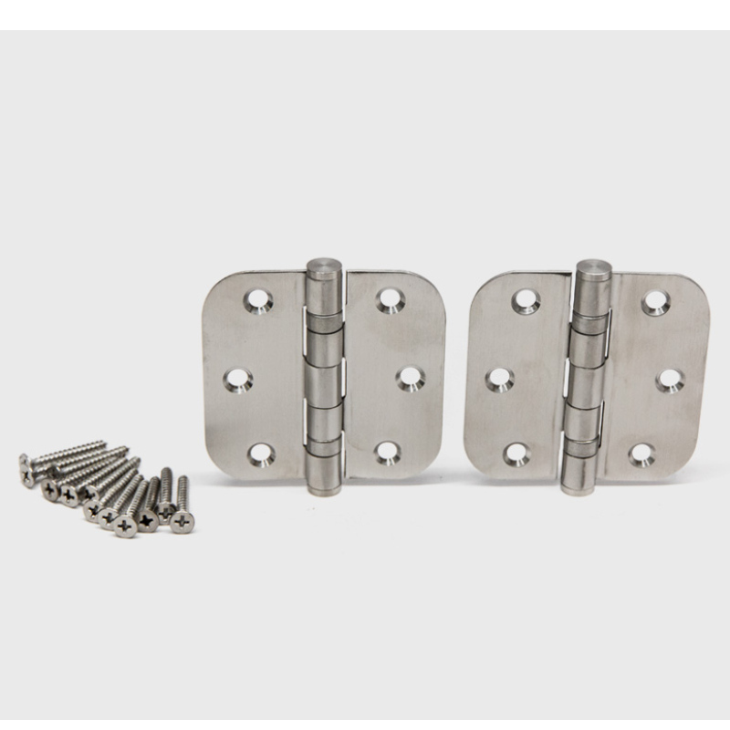 HN005 3,5 inch din oțel inoxidabil balamale cu ușă interioară cu un colț de rază de 5/8 inch