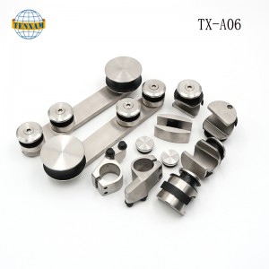 Sistemul de alunecare a ușii din sticlă Ușă glisantă agățată din oțel inoxidabil