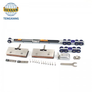 Accesorii pentru mobilier Ghid Track Hardware Cluber de uși glisante din lemn cu 8 roți