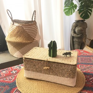 Cutie țesută cu alge marine cu depozitare acoperită