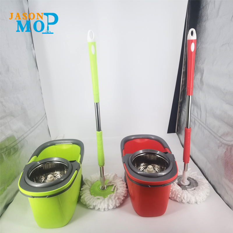 Squeeze Hand Free Spin Cup Mop cu oțel inoxidabil Stretchiable mâner Umei Curățarea podelelor 360 Capete rotative