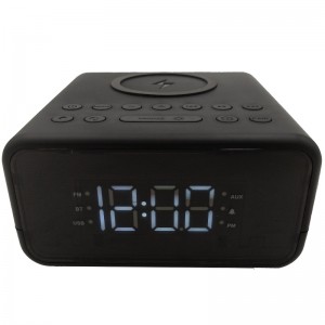 FB-CR01 Radio de ceas Bluetooth cu încărcător wireless Qi