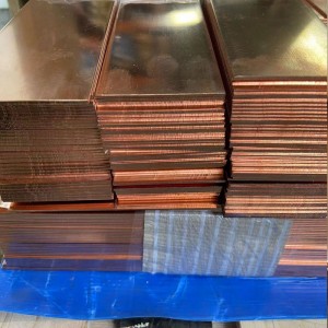 Placa de cupru roșie